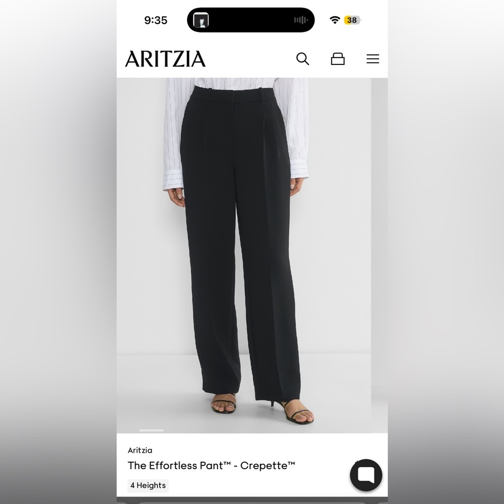 Wilfred Effortless Black Pants
